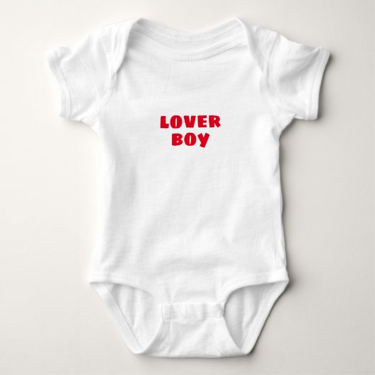 Cute Funny Custom Toddler Lover Boy Baby Bodysuit (Voorkant)