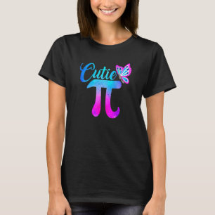 Cute & Funny Cutie Pi Wiskunde Pie Butterfly Schat T-shirt