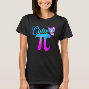 Cute & Funny Cutie Pi Wiskunde Pie Butterfly Schat T-shirt