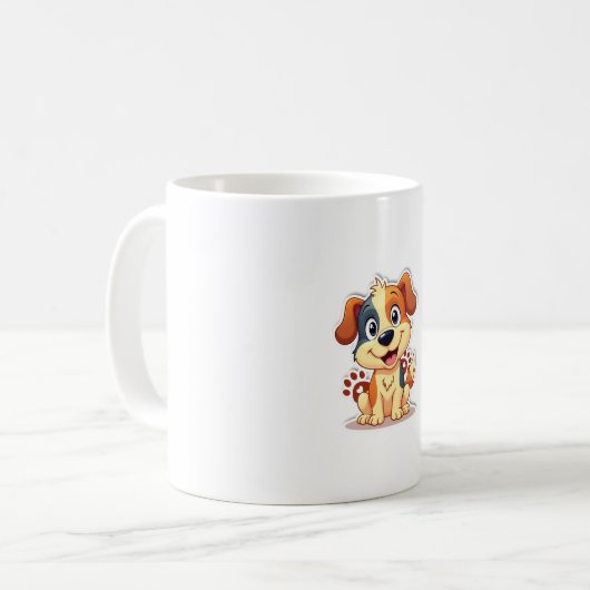 Cute & Funny Dog Mug Awesome Gift (Devant gauche)