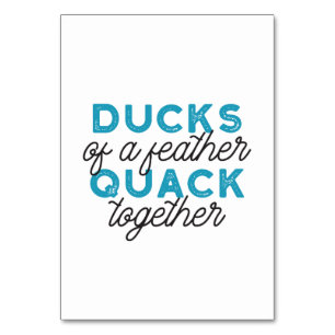 Cute Funny Ducks Puns Quote Design Kaart