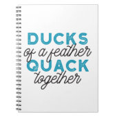 Cute Funny Ducks Puns Quote Design Notitieboek (Voorkant)