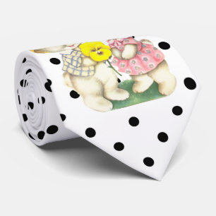 Cute Funny Easter Bunny  Stropdas