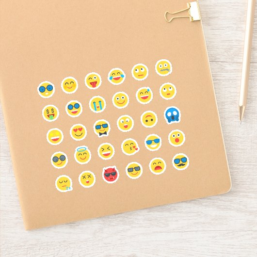 Cute & Funny Emoji Sticker Set (Notitieboek)