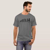 Cute Funny Evolution to Robot Machine Electronics T-shirt (Voorkant volledig)