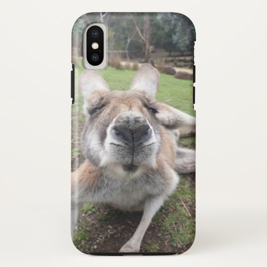 Cute Funny Face Kangaroo Kawaii Animal Foto Case-Mate iPhone Case (Achterkant)