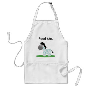 Cute & Funny Feed Me Baby Zebra Kitchen Schort