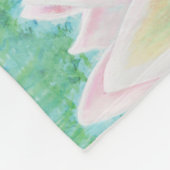 Cute Funny Frog Jumps Into The Pond Baby Blanket Fleece Deken (Hoek)