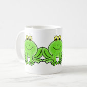 Cute Funny Frog Koffiemok (Voorkant links)