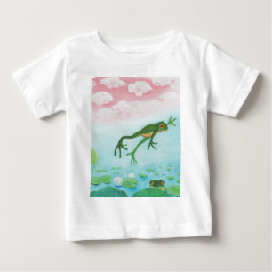 Cute Funny Frog springt in de Pond