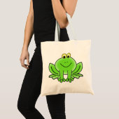 Cute Funny Frog Tote Bag (Voorkant (product))