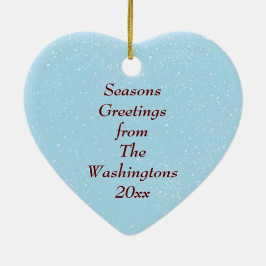 Cute Funny Giraffe in Santa Hat Keramisch Ornament (Achterkant)