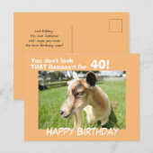 Cute Funny Goat Humor Custom Birthday Briefkaart (Voorkant / Achterkant)
