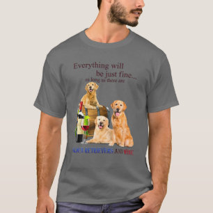 Cute Funny Golden Retriever Dog Gift Mannen T-shirt