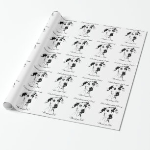 Cute Funny Great Dane Dog Quote Spoiled Pet Humor Cadeaupapier