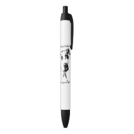 Cute Funny Great Dane Dog Quote Spoiled Pet Humor Zwarte Inkt Pen