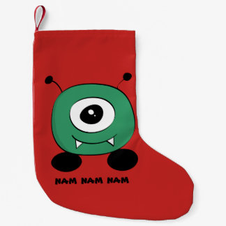 Cute Funny Green Alien Kleine Kerstsok