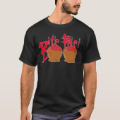 Cute Funny Halloween Boo Bite Me Snoep Apples T-shirt (Voorkant)