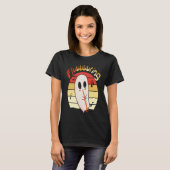 Cute & Funny Halloween Ghost Flute & Fluting  4 T-shirt (Voorkant volledig)