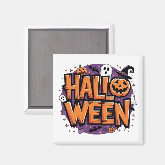 Cute funny halloween magneet (Voorkant / Achterkant)