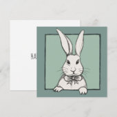 Cute Funny  Happy Easter Bunny, gepersonaliseerd (Voorkant / Achterkant)