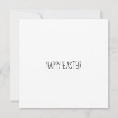 Cute Funny  Happy Easter Bunny, gepersonaliseerd (Achterkant)