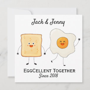 Cute Funny Happy Toast Eggcelent Samen