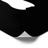 Cute Funny Just Chillin Zoo Penguin  Poster (Hoek)