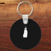 Cute Funny Just Chillin Zoo Penguin  Sleutelhanger (Voorkant)