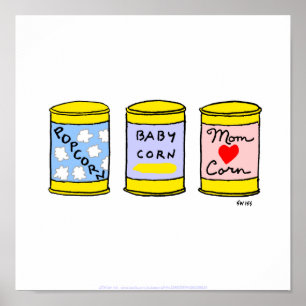 Cute Funny Kitchen Poster vooral 4 A nieuwe mam