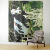 Cute Funny Koe Midwest Farming Wall Tapestry Wandkleed (In situ)