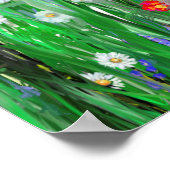 Cute, Funny Labradoedle Daisies Wall Art Poster (Hoek)