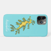 Cute funny leafy sea draak cartoon illustratie Case-Mate iPhone case (Achterkant (horizontaal))