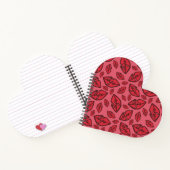 Cute Funny Lips Pattern Roze Notitieboek (Binnen)