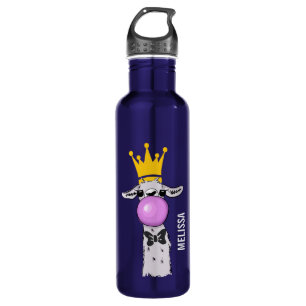 Cute Funny Llama Illustration Waterfles