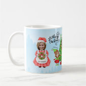 Cute Funny Merry Kerstfeest 4 Koffiemok (Links)