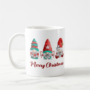 Cute Funny Nordic Gnomes kerst Koffiemok