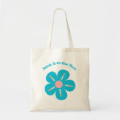 Cute Funny Nurse Phlebotomie Flower Spuit Shot Tote Bag (Voorkant)