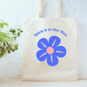 Cute Funny Nurse Phlebotomie Flower Spuit Shot Tote Bag