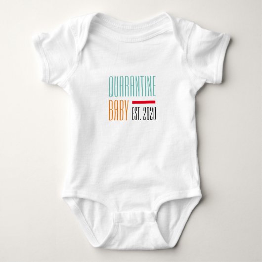 Cute & Funny Quarantine Baby 2020 Romper (Voorkant)