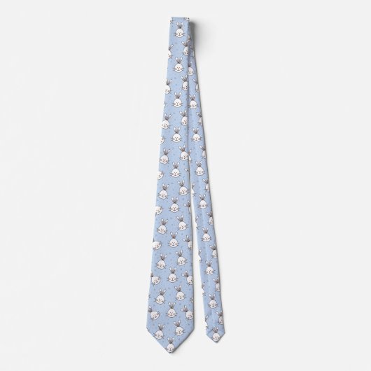Cute Funny Rabbit Bunny Pattern Stropdas (Voorkant)