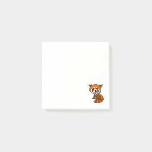 Cute Funny Red Panda Cartoon Post-it® Notes (Voorkant)