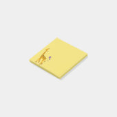 Cute Funny Skating Cartoon Giraffe Post-it® Notes (Schuin)