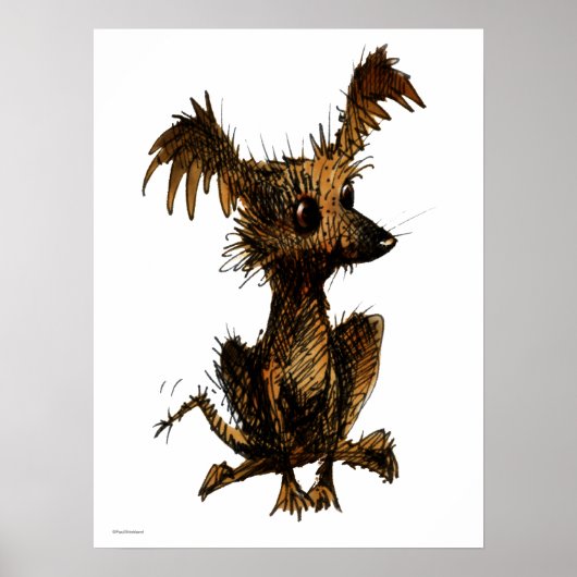 Cute Funny Speelgoed Dog Poster (Voorkant)