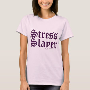 Cute Funny Stress Slayer Massage Therapist LMT T-shirt