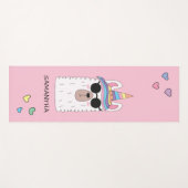 Cute Funny Unicorn Llamacorn Alpaca Llama Yogamat (Voorkant (horizontaal))
