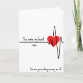Cute, Funny Valentijnse Card Kaart (Voorkant)