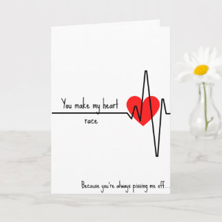 Cute, Funny Valentijnse Card Kaart