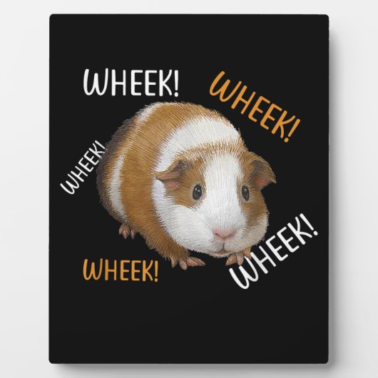 Cute & Funny Wheek - eigenaar van cavia Cavy Lover Fotoplaat (Voorkant)