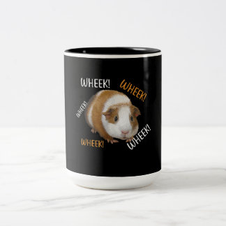 Cute & Funny Wheek - eigenaar van cavia Cavy Lover Tweekleurige Koffiemok
